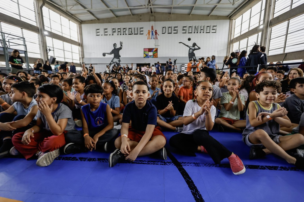 Escola Estadual Parque dos Sonhos, localizada na cidade de Cubatão, e vencedora do Prêmio Melhor Escola do Mundo 2025 (World's Best School Prize), da T4 Education (Divulgação/GovernoSP)