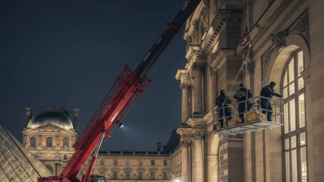 Ladrões usaram um guindaste para acessar o 1&ordm; andar do museu