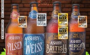 A Ashby British Strong Ale, produzida pela Cervejaria Ashby, foi eleita a melhor do mundo em sua categoria no World Beer Awards 2025, realizado em Londres