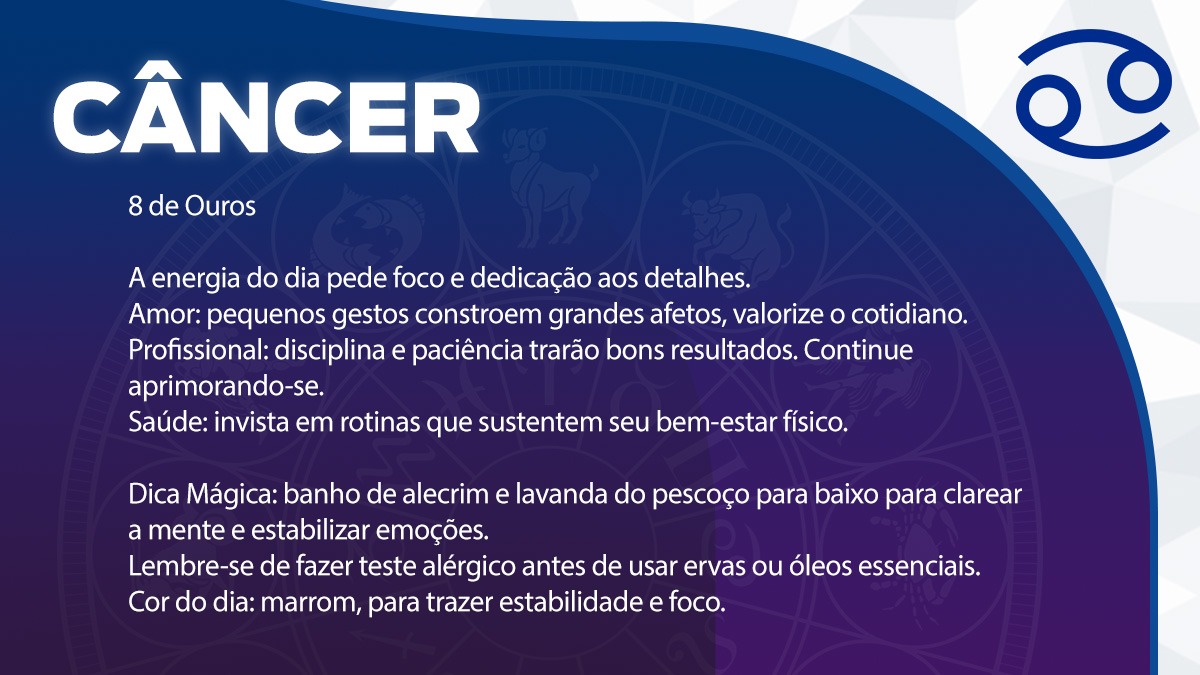 Previsão para Câncer / Arte/DL