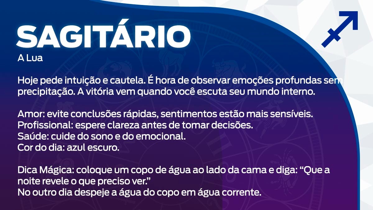 Previsão para Sagitário / Arte/DL