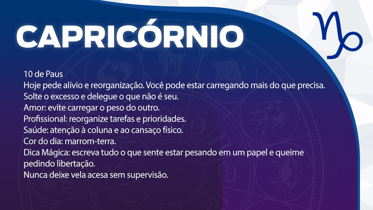 Previsão para Capricórnio / Arte/DL