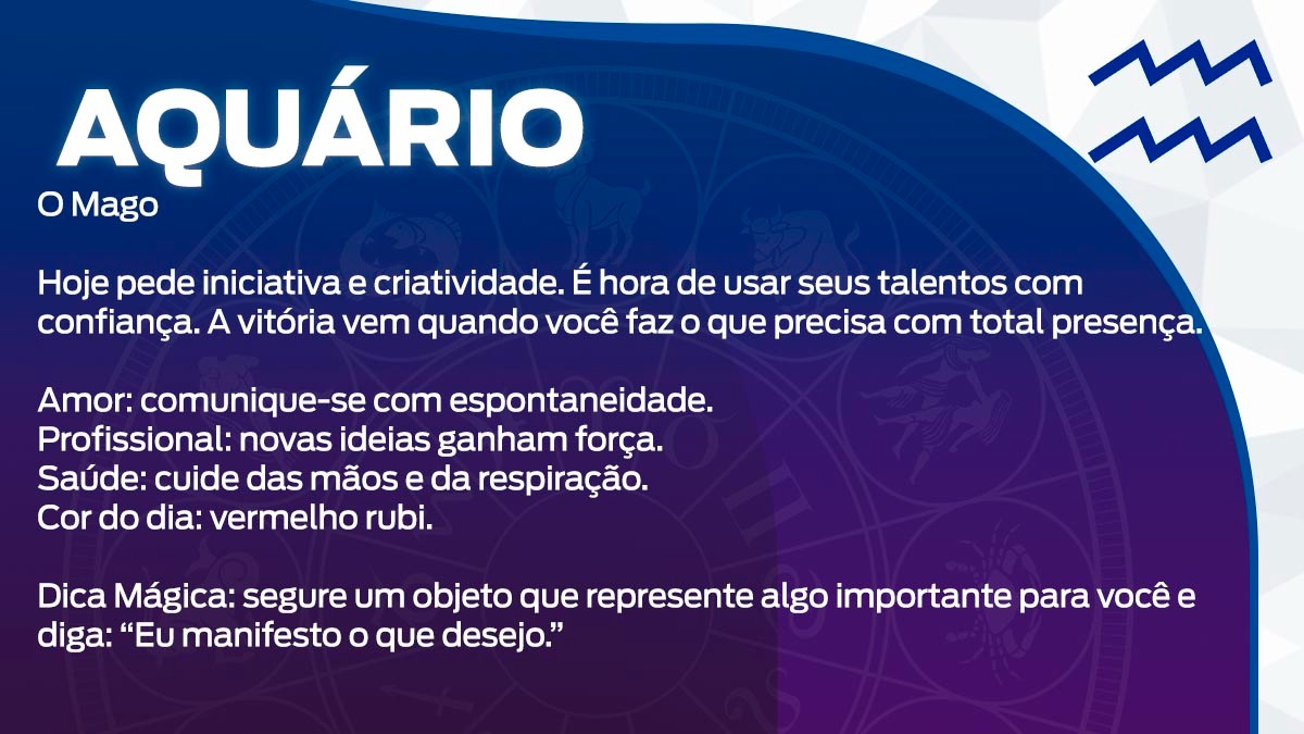 Previsão para Aquário / Arte/DL