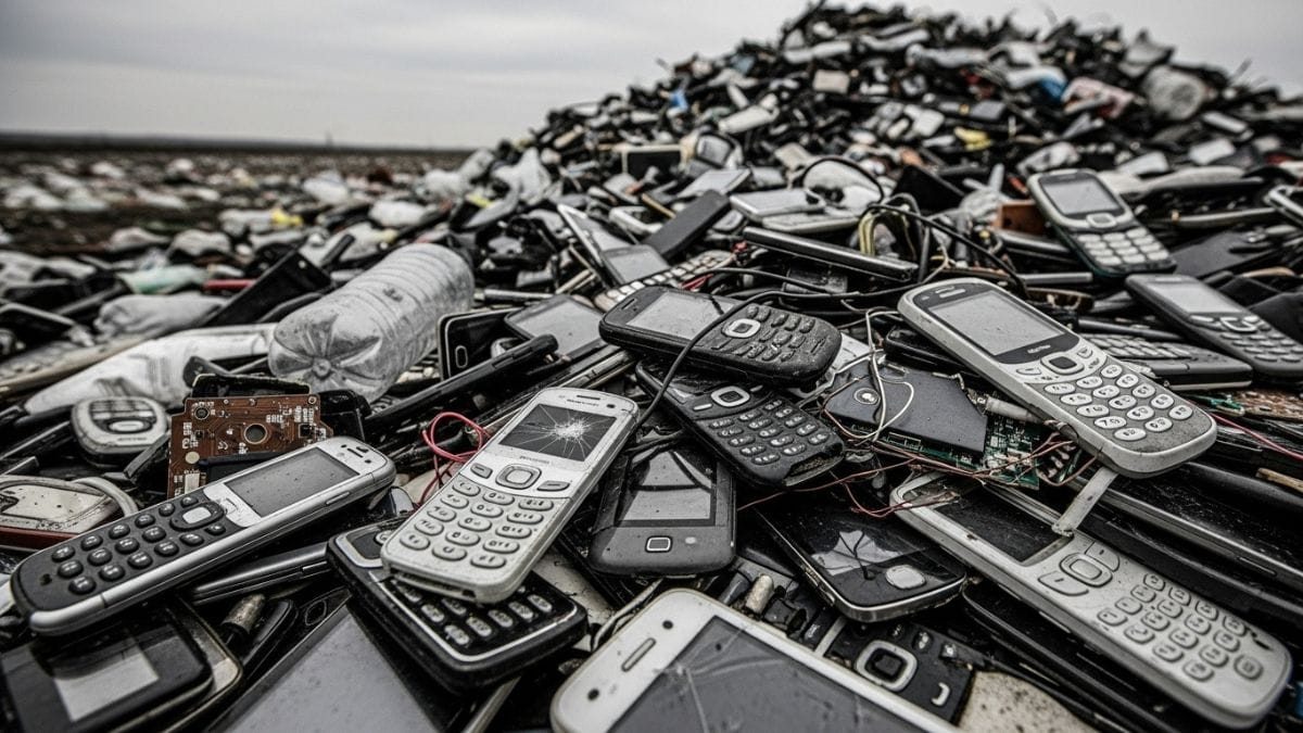 Em 2023, o mundo descartou 53 milhões de toneladas de lixo eletrônico, desperdiçando metais preciosos em aterros sanitários