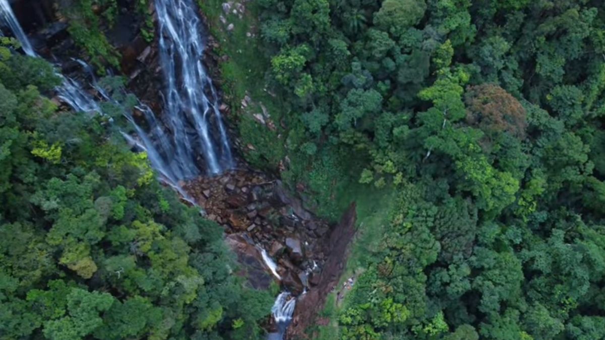 A Cachoeira da Água Branca, em Ubatuba (sul), é a maior queda d'água do estado de São Paulo e uma das maiores do Brasil / Reprodução Youtube/Nathan Ferreira Ubatuba