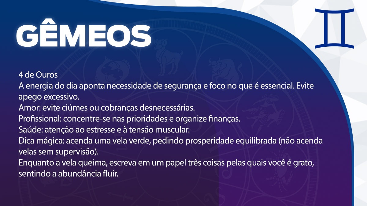 Previsão para Gêmeos / Arte/DL