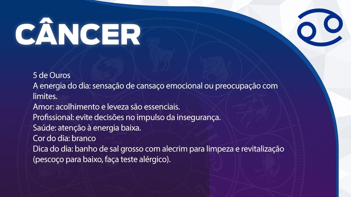 Previsão para Câncer / Arte/DL