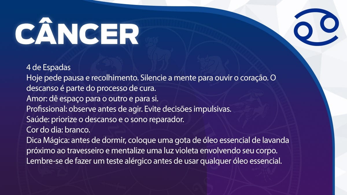Previsão para Câncer / Arte/DL