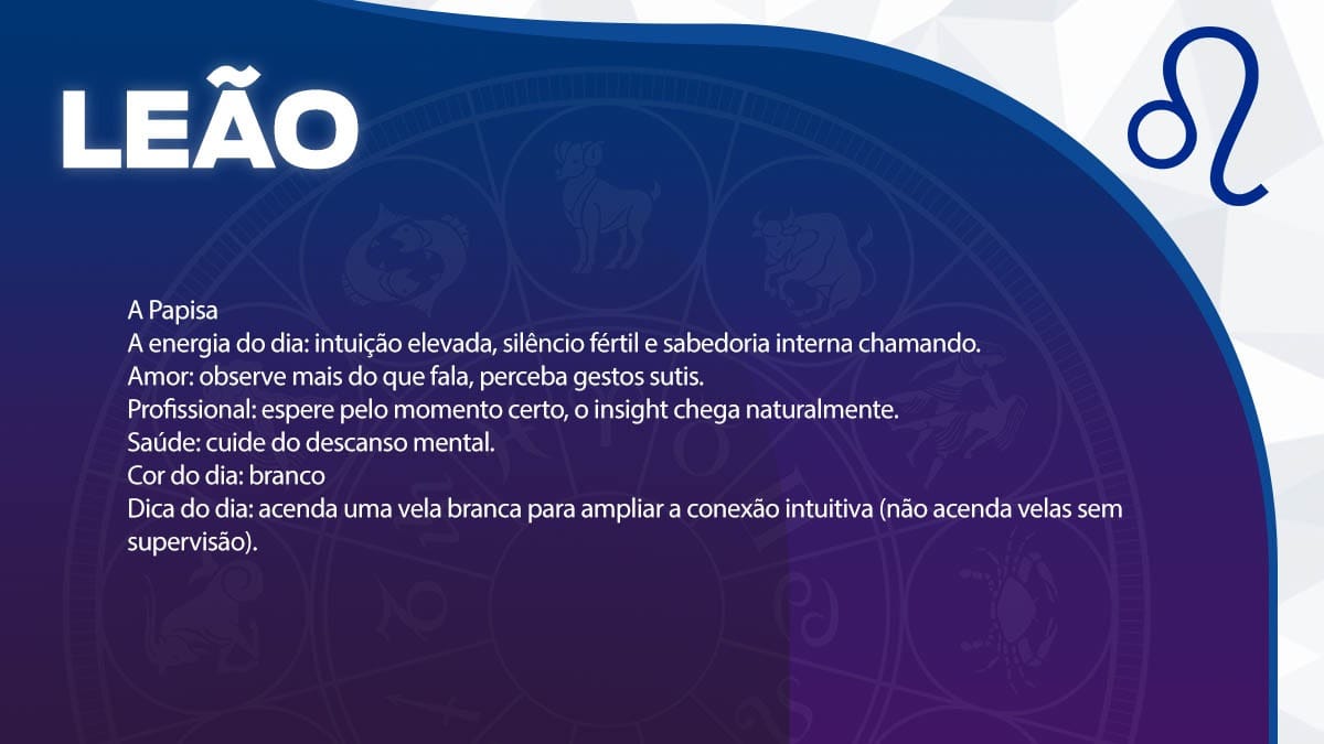 Previsão para Leão / Arte/DL