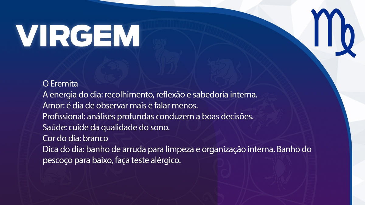 Previsão para Virgem / Arte/DL