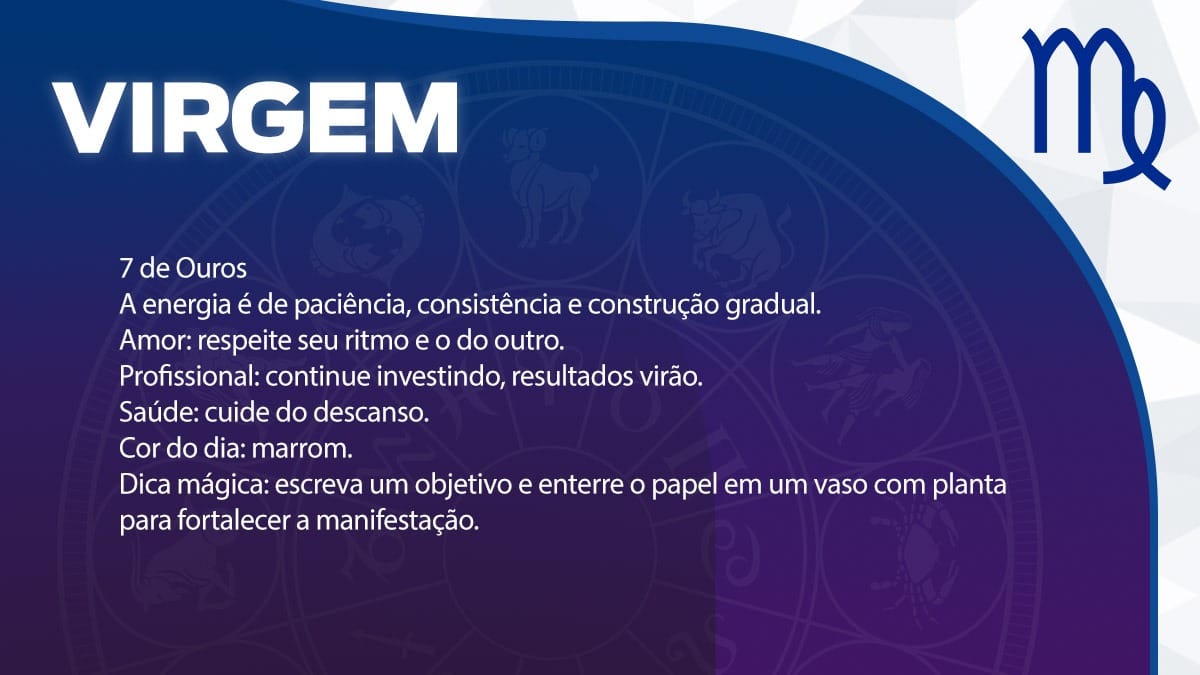 Previsão para Virgem / Arte/DL