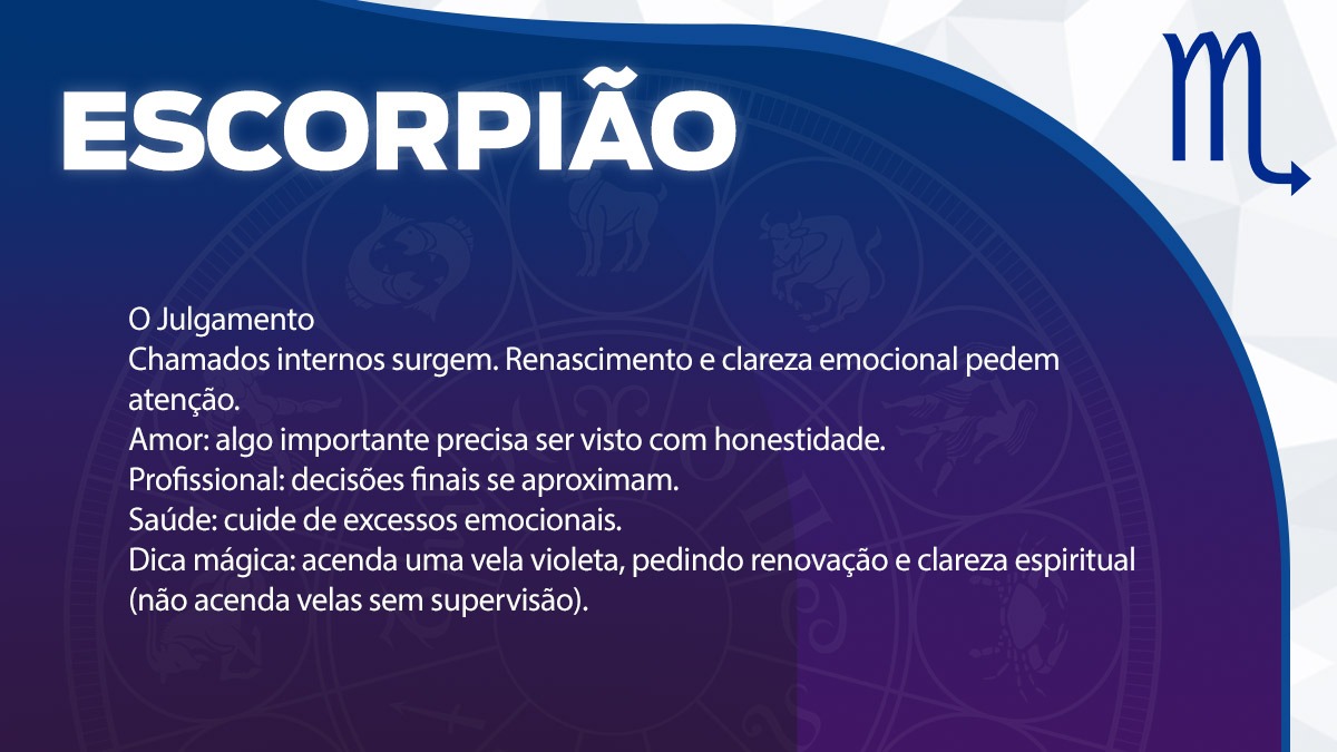 Previsão para Escorpião / Arte/DL
