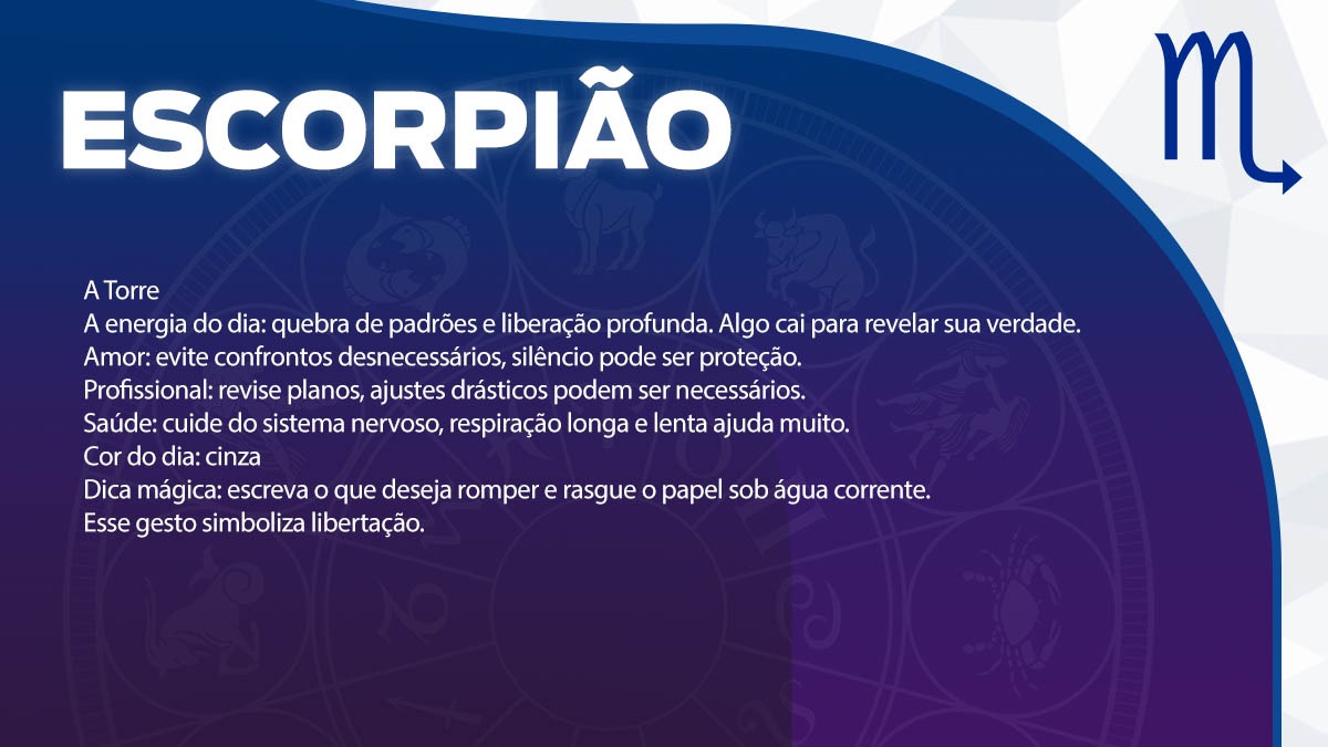 Previsão para Escorpião / Arte/DL
