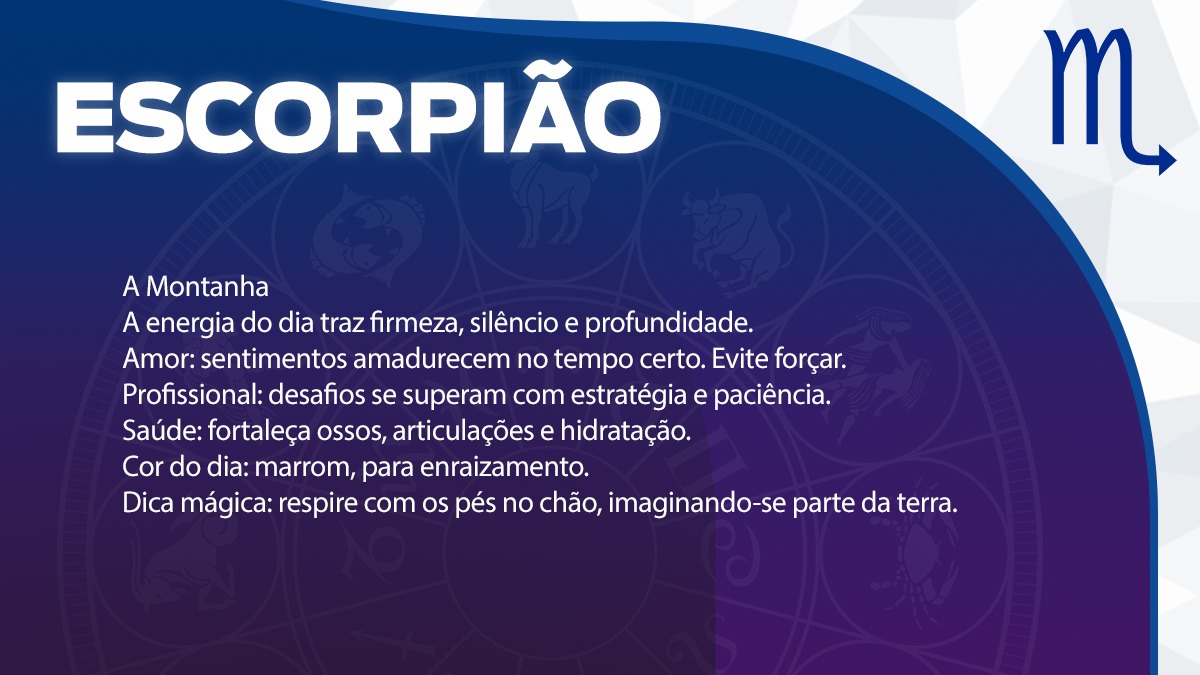 Previsão para Escorpião / Arte/DL