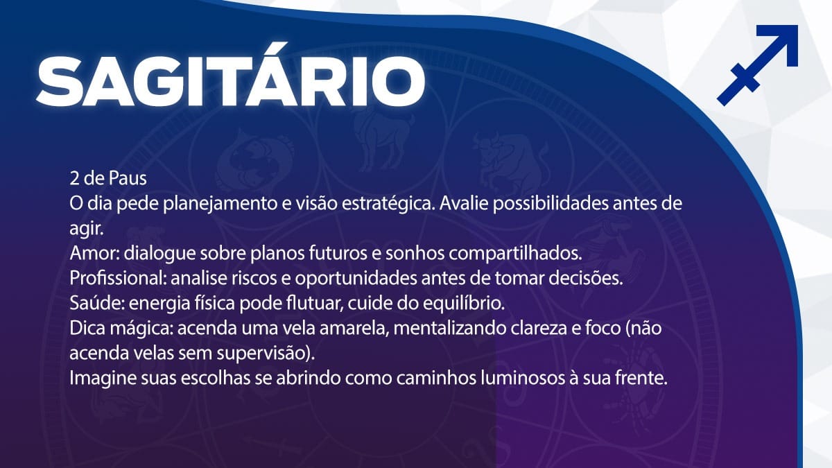 Previsão para Sagitário / Arte/DL