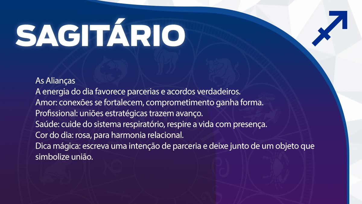 Previsão para Sagitário / Arte/DL