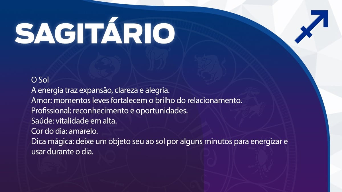 Previsão para Sagitário / Arte/DL