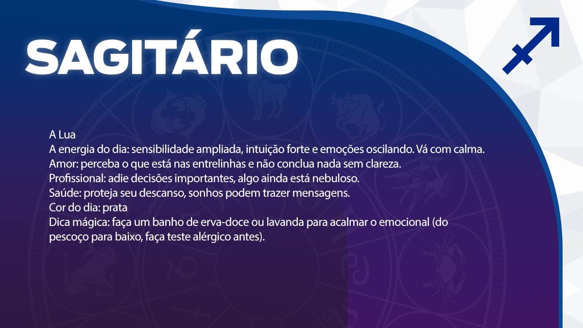Previsão para Sagitário / Arte/DL