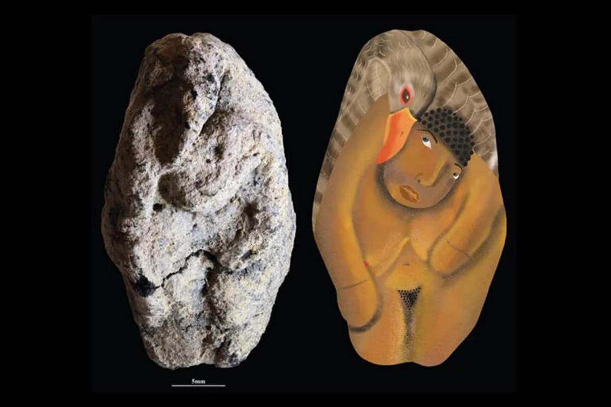 Segundo o estudo, trata-se da estatueta mais antiga conhecida a representar interação entre humano e animal