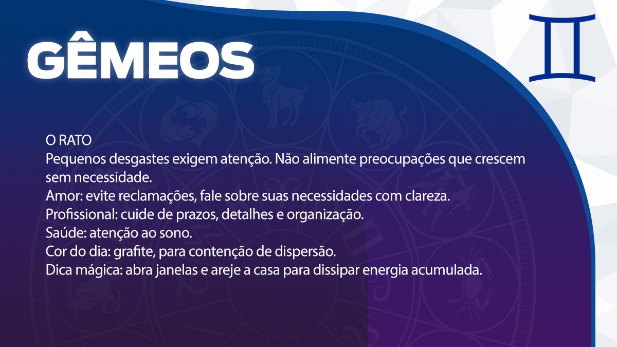Previsão para Gêmeos / Arte/DL