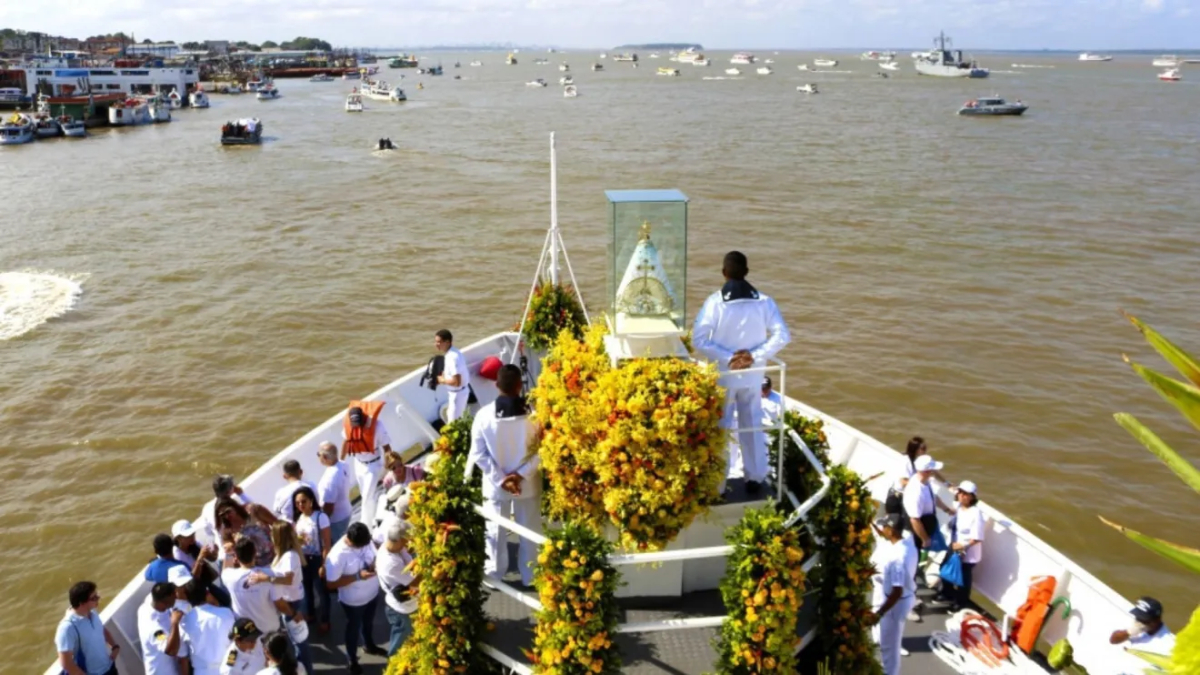A tradição nasceu da história do caboclo Plácido, que teria encontrado a imagem da santa às margens de um igarapé / Arquidiocese de Belém