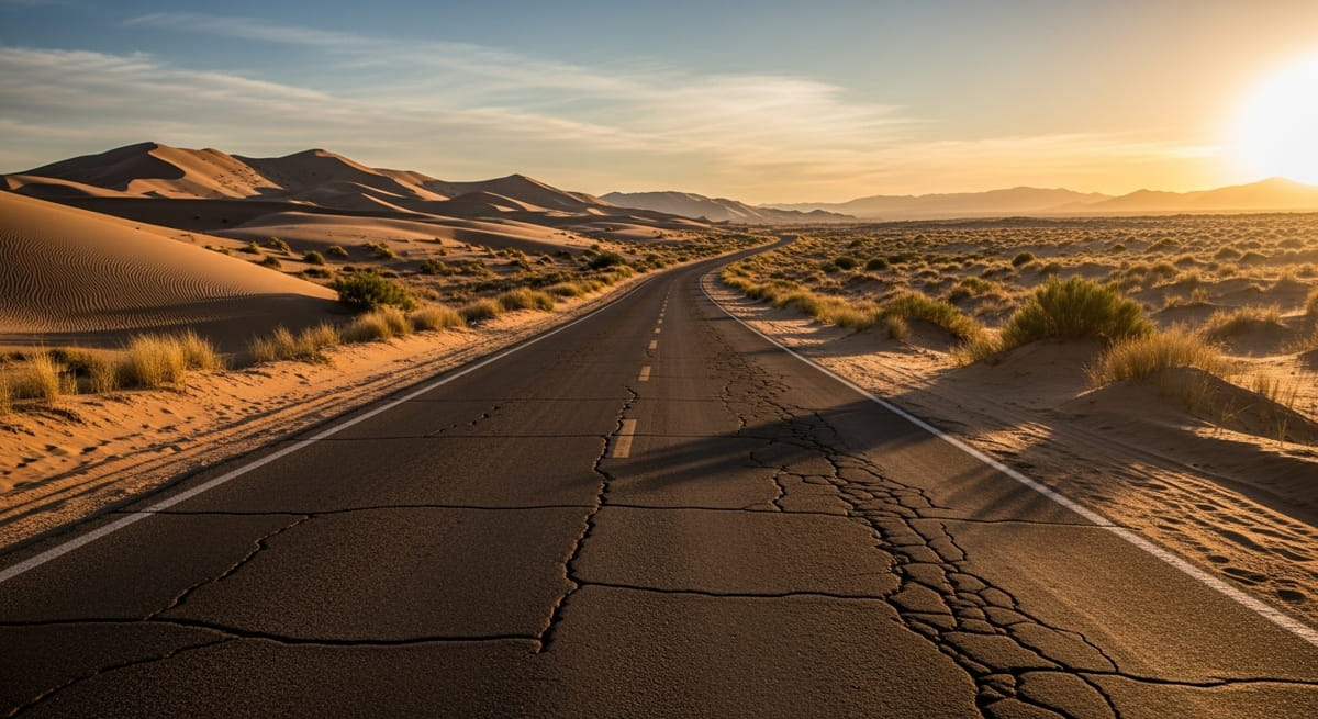 A reta mais longa do planeta, reconhecida pelo Guinness World Records, fica em pleno deserto da Arábia Saudita