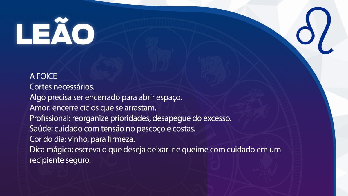 Previsão para Leão / Arte/DL