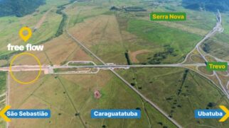 A Rodovia dos Tamoios implementou o sistema free flow no Contorno Sul