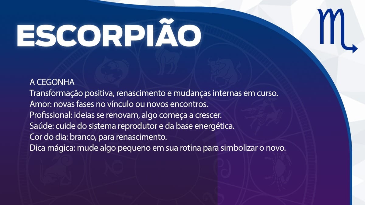 Previsão para Escorpião / Arte/DL