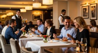 As mesas comunitárias são grandes mesas comuns em restaurantes, em que qualquer cliente pode se sentar, independentemente de estar acompanhado