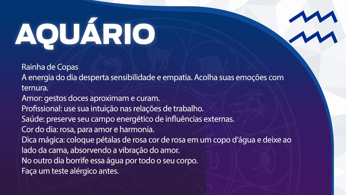 Previsão para Aquário / Arte/DL
