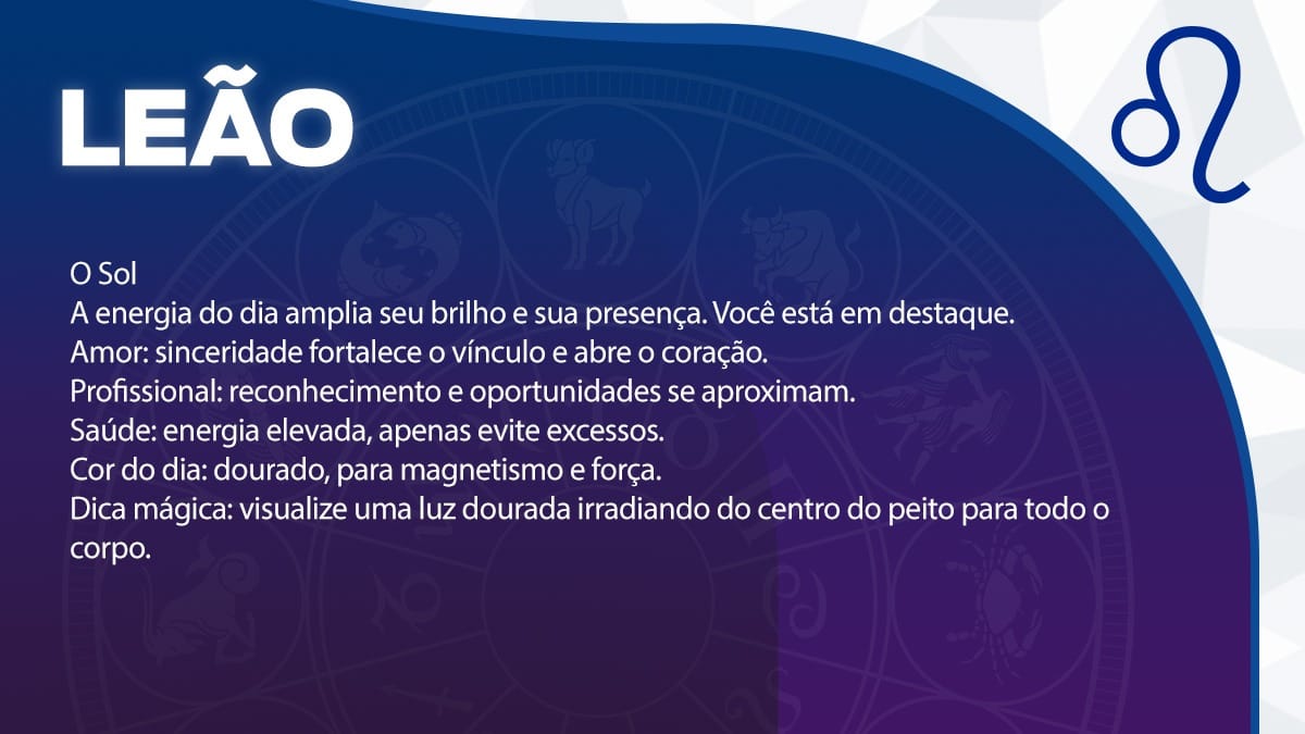Previsão para Leão / Arte/DL
