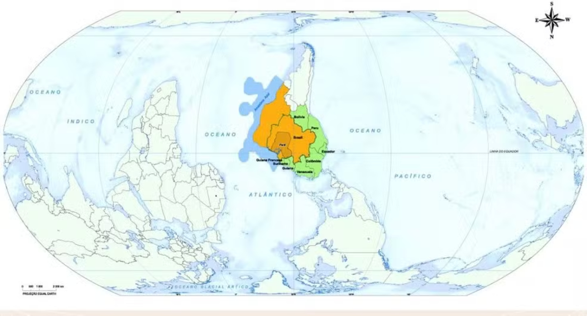 Mapa-mundi invertido