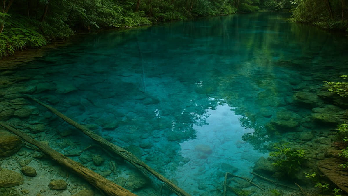 A nascente brasileira que parece invisível atrai turistas diariamente