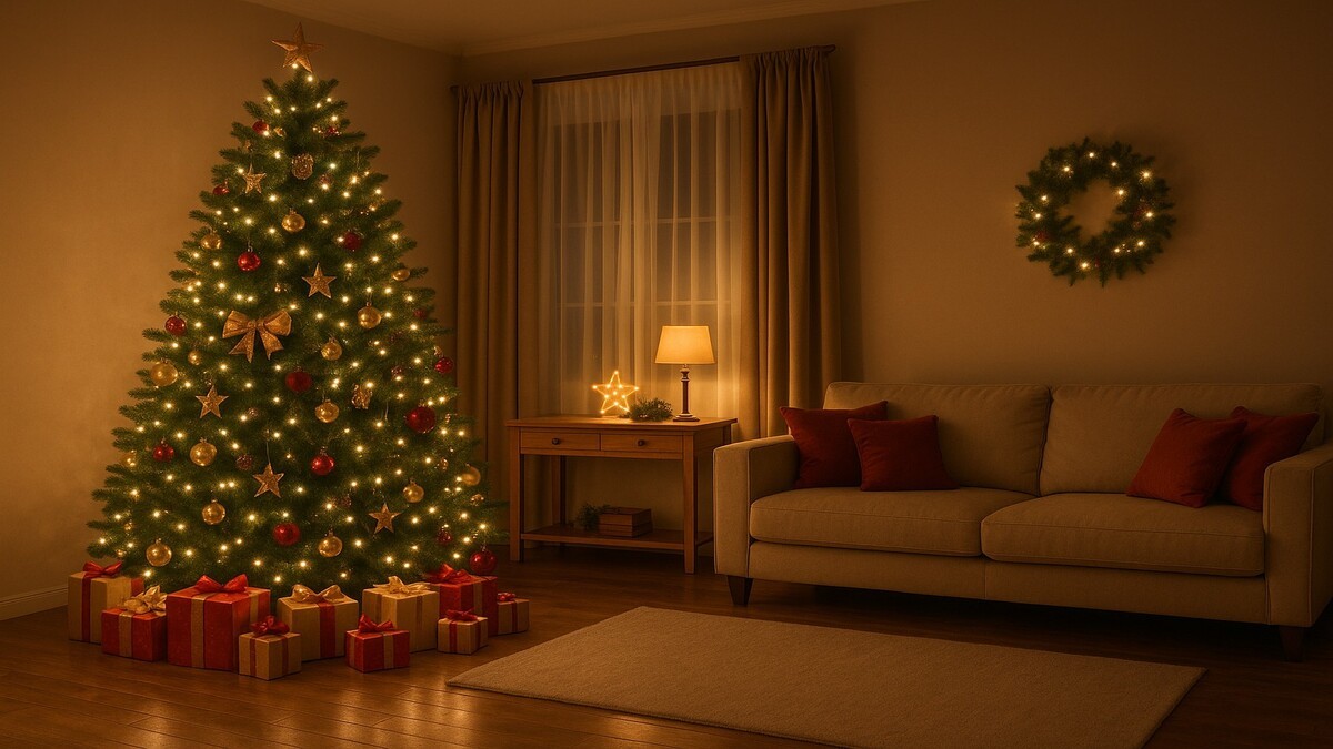 Há um local certo para colocar a árvore de Natal em nome da prosperidade familiar