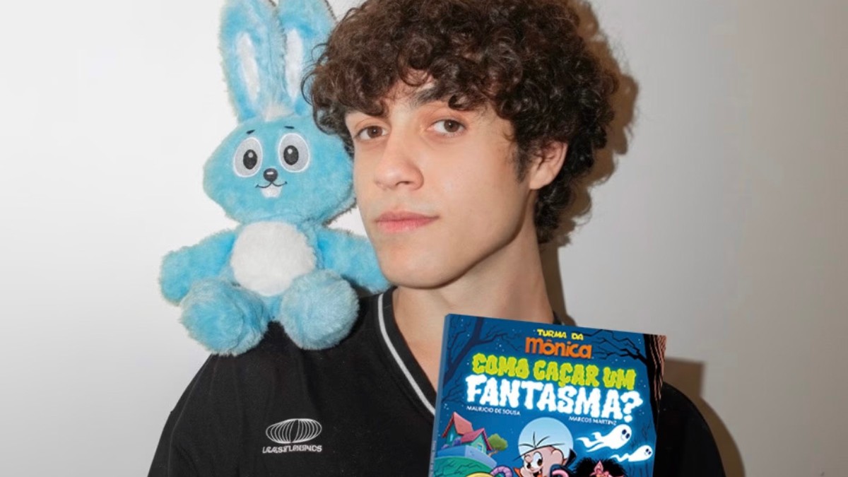 Marcos Martinz, de 24 anos, acaba de lançar seu sétimo livro, desta vez em parceria com o universo da Turma da Mônica