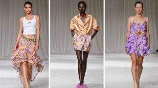 Tons intensos, tecidos leves e silhuetas soltas fizeram parte do desfile de PatBo na NYFW