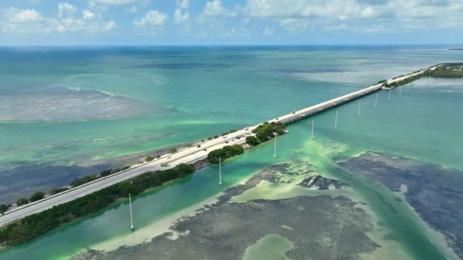 A Overseas Highway é uma rodovia de 182 km que conecta a Flórida continental às ilhas de Florida Keys / Fotos: Reprodução Youtube/Carlos Souza