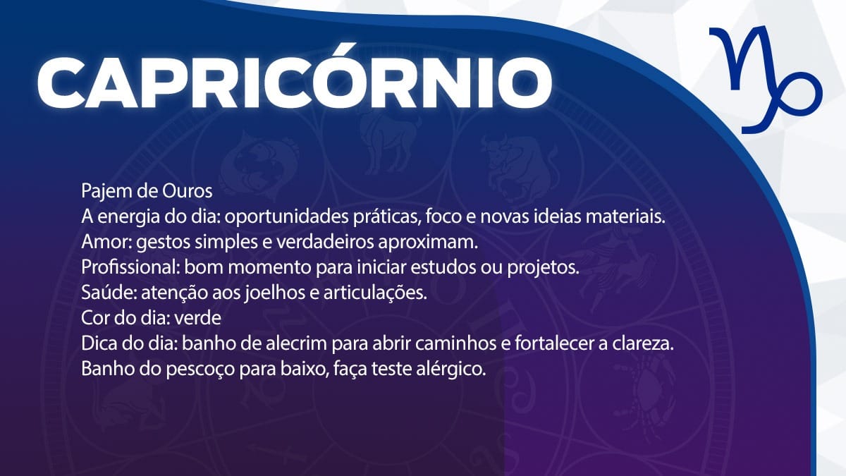Previsão para Capricórnio / Arte/DL