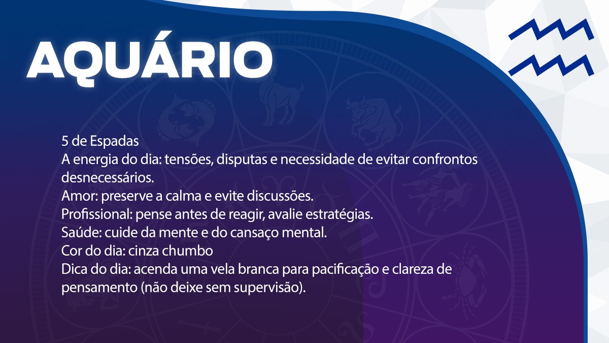 Previsão para Aquário / Arte/DL