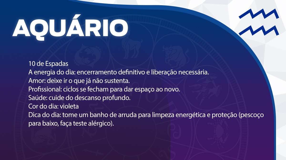 Previsão para Aquário / Arte/DL