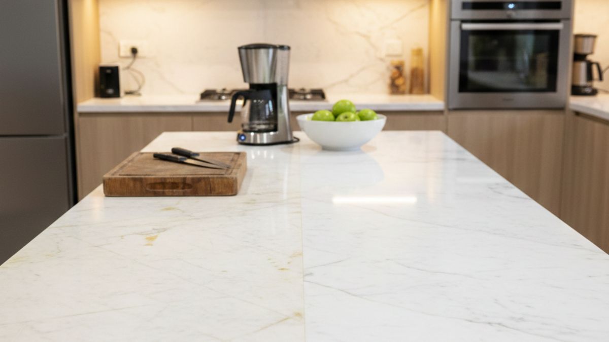 Sem reformas nem gastos altos, método simples devolve o brilho e realça a cor natural do granito e do mármore já na primeira aplicação