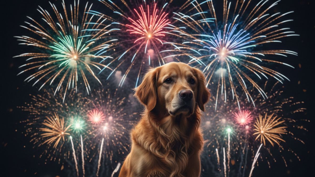 Cães com fobia de fogos de artifício precisam de cuidado, preparo e acolhimento para atravessar as festas com menos medo e estresse