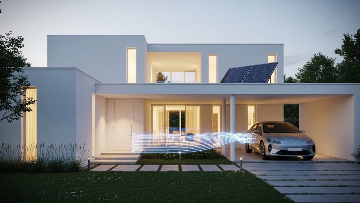 No caso do Brasil, a maioria dos carros elétricos vendidos no país conta com uma tecnologia batizada de V2L, que consegue transferir a energia armazenada nos veículos para uma instalação elétrica residencial (ImageFx/Imagem Gerada por IA)