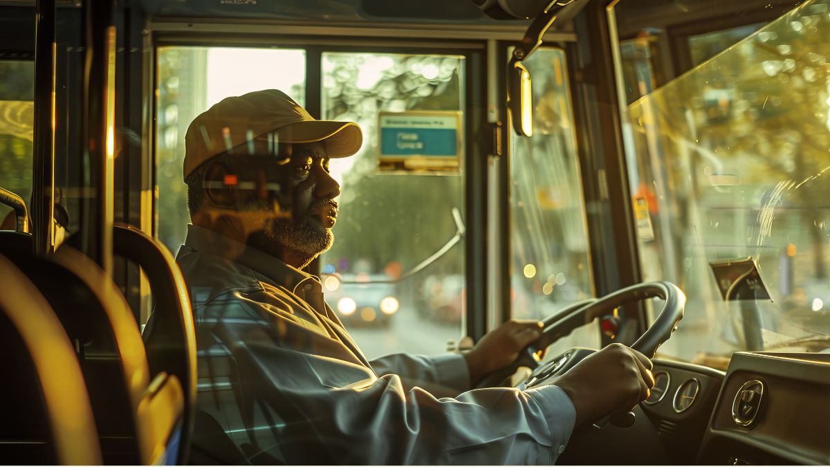 Categoria D - condutor de veículo abrangido pelas categorias B e C e de veículo motorizado utilizado no transporte de passageiros cuja lotação exceda a oito lugares, excluído o do motorista/ Gerado por IA/Freepik