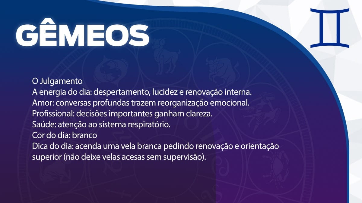 Previsão para Gêmeos / Arte/DL