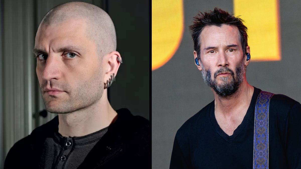 O livro é assinado por Keanu Reeves, ator de Hollywood popular por trabalhos como Matrix e John Wick, e pelo escritor britânico China Miéville, um dos principais nomes da ficção especulativa contemporânea/ Divulgação