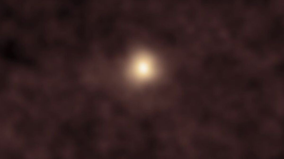 O Telescópio Espacial Hubble voltou a registrar o cometa interestelar 3I/ATLAS em 30 de novembro, utilizando a Wide Field Camera 3, ampliando o acompanhamento do objeto durante sua passagem pelo Sistema Solar / NASA/ESA/STScI/UCLA/Observatório de Xangai; processamento: J. DePasquale