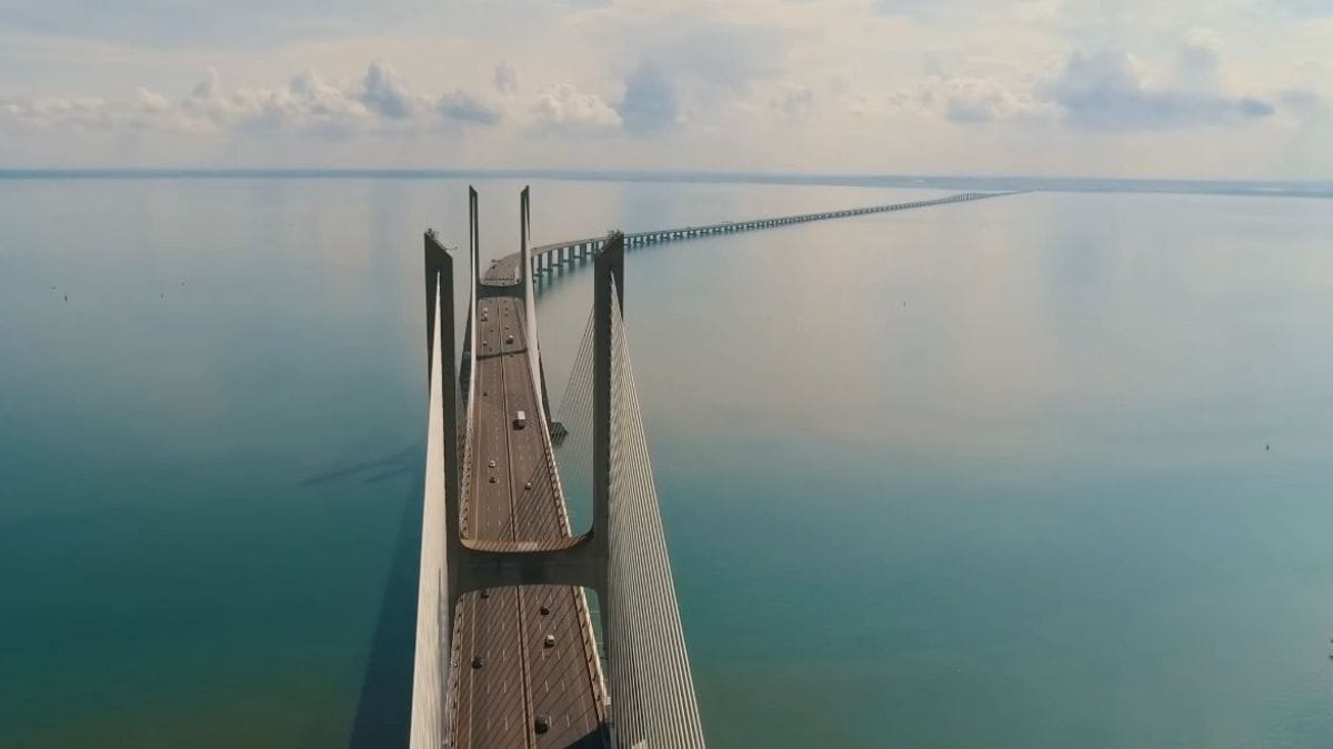 Mais de 17 km de extensão total