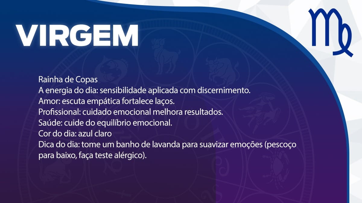 Previsão para Virgem / Arte/DL